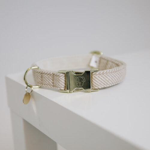 Halsband Kentucky wool beige